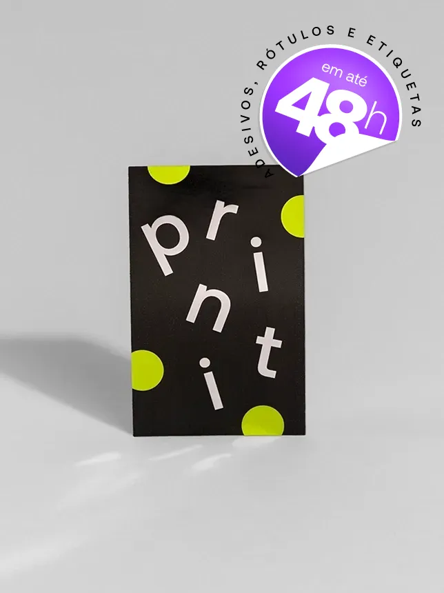 Promoção exclusiva para a Grande São Paulo. Adesivo com o padrão de qualidade Printi, entregue em até 48 horas (com frete relâmpago). *Consulte as condições na descrição abaixo
