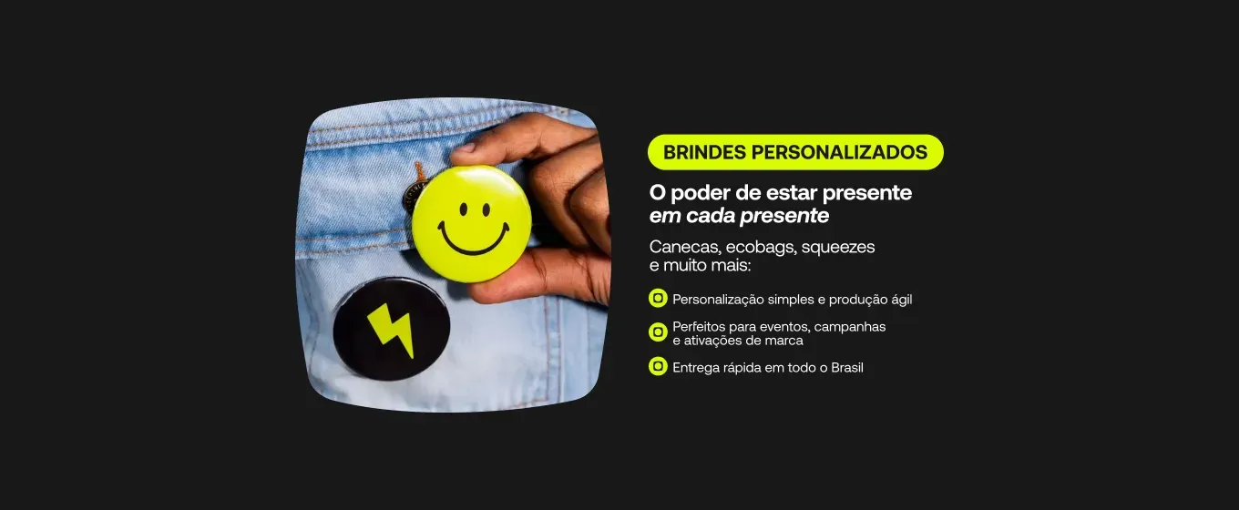 Banner de categoria de brindes