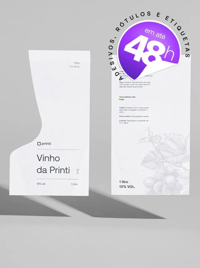 Rótulo para Garrafa de Vinho