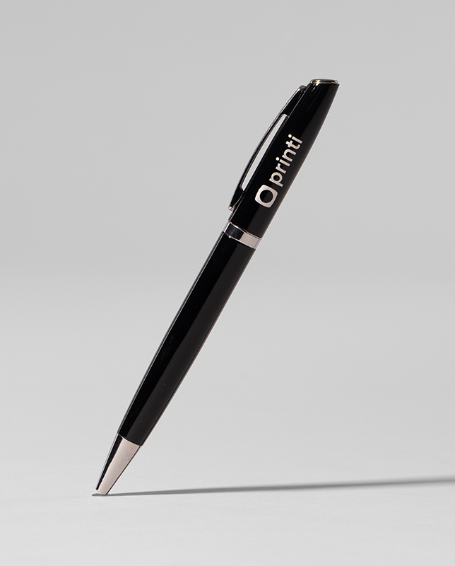 Caneta Metal Lando Roller personalizado com sua identidade visual. Ideal para brindes e divulgação.