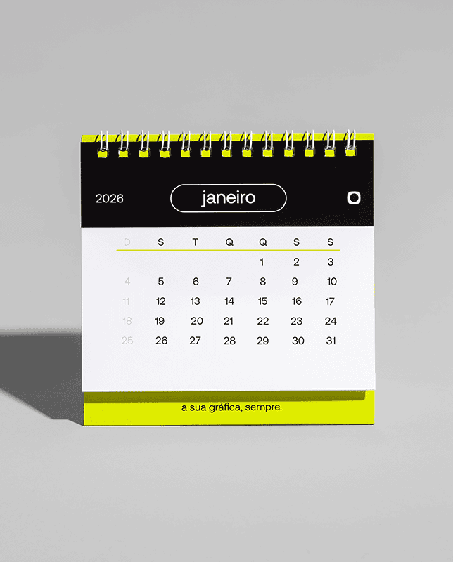 Mini Calendário de Mesa