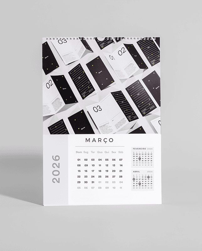 Calendário de Parede Premium
