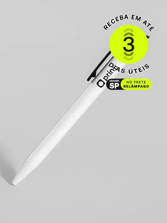 Canetas personalizáveis com logo, ideais para eventos, brindes corporativos e divulgação de marca. Explore modelos na Printi.