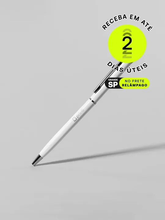 Canetas personalizadas, versáteis para clientes e eventos, garantem um toque profissional e memorável.