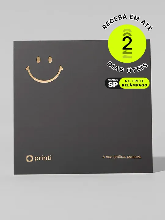 Cartão de Agradecimento personalizado com sua identidade visual. Ideal para brindes e divulgação.