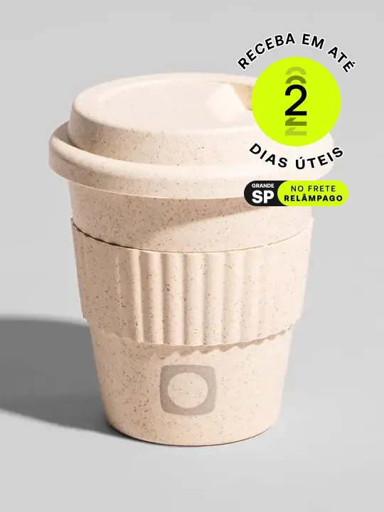 Copo para Viagem 380ml: prático e moderno, ideal para acompanhar seu dia a dia com estilo e manter suas bebidas sempre quentinhas.
