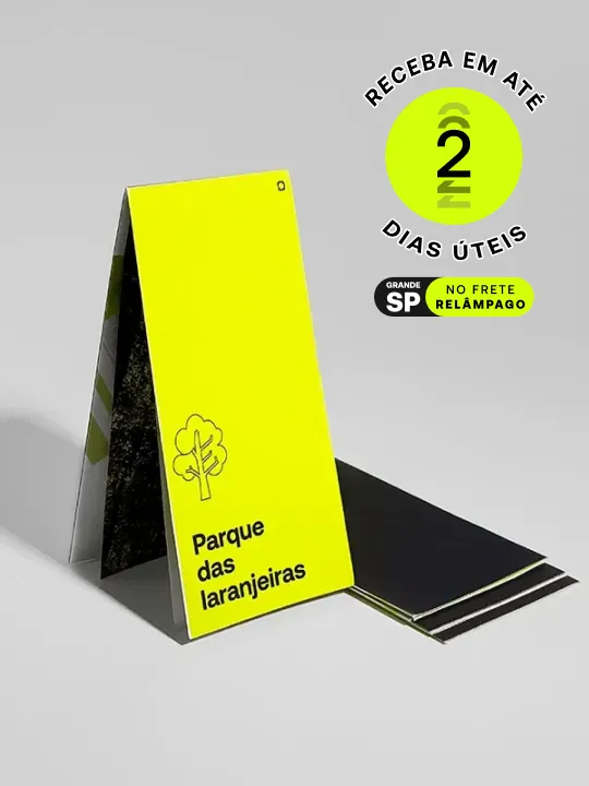 Material promocional perfeito para orientar, informar e divulgar sua marca. Formato prático e fácil de usar e com impressão de alta qualidade
