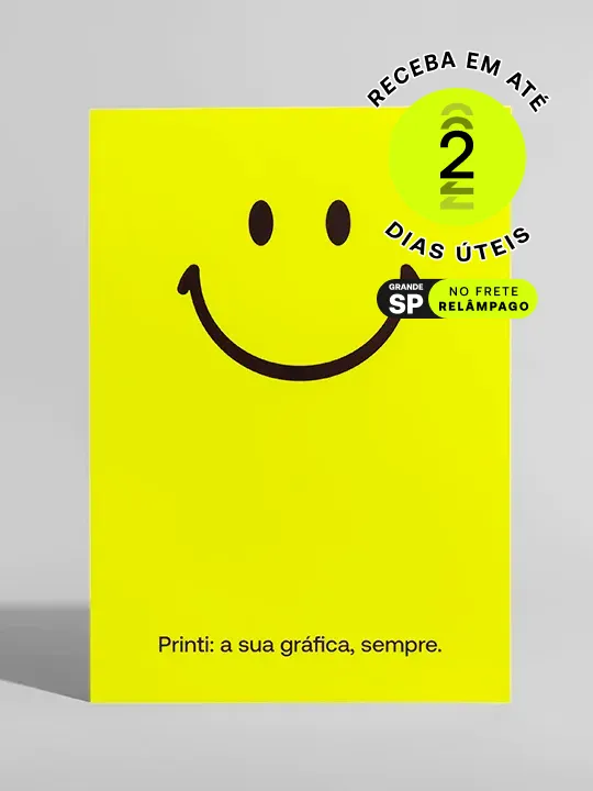 Pôsteres impactantes com imagens e cores vibrantes. Personalize formatos e materiais com a Printi para campanhas eficazes.