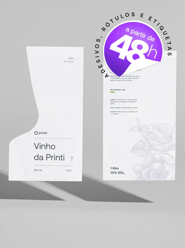 Rótulo para Garrafa de Vinho