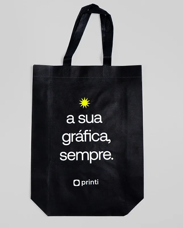 Sacola em TNT Palmas com personalização exclusiva, ideal para marketing sustentável.