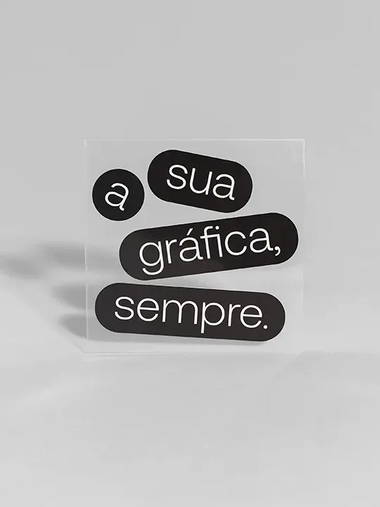 Adesivo Quadrado com alta qualidade e várias opções de acabamento. Ideal para destacar sua marca. Peça já na Printi!