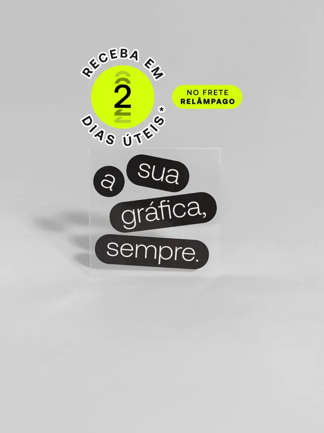 Adesivo Quadrado com alta qualidade e várias opções de acabamento. Ideal para destacar sua marca. Peça já na Printi! *Confira as condições de entrega na descrição abaixo.