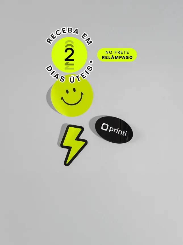 Crie adesivos personalizados com impressão de alta qualidade. Perfeitos para divulgar sua marca com estilo e resistência. Personalize agora! *Confira as condições de entrega na descrição abaixo.