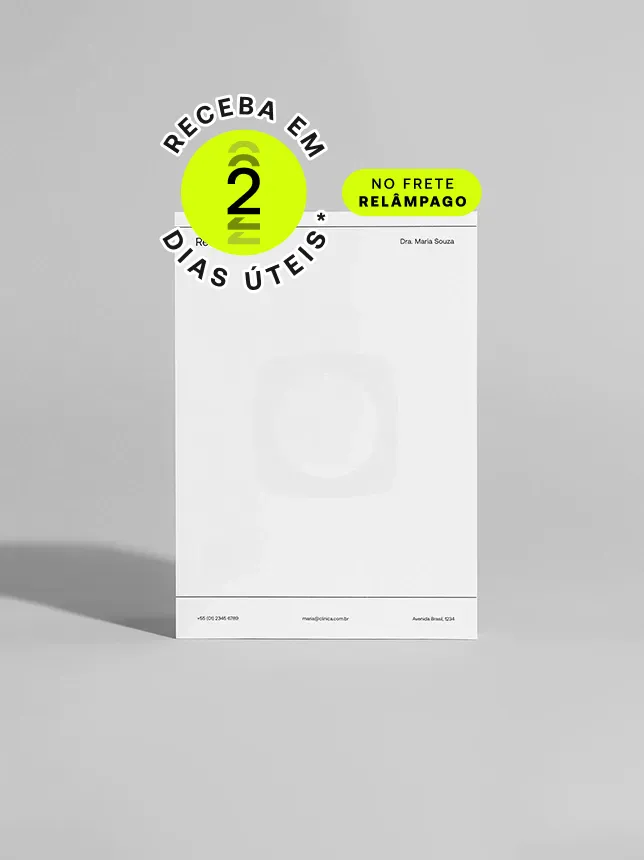 Bloco personalizado Printi em A4, A5 ou customizado, mínimo de 10 unidades, papel Reciclato, Offset ou Pólen Avena. *Confira as condições de entrega na descrição abaixo.