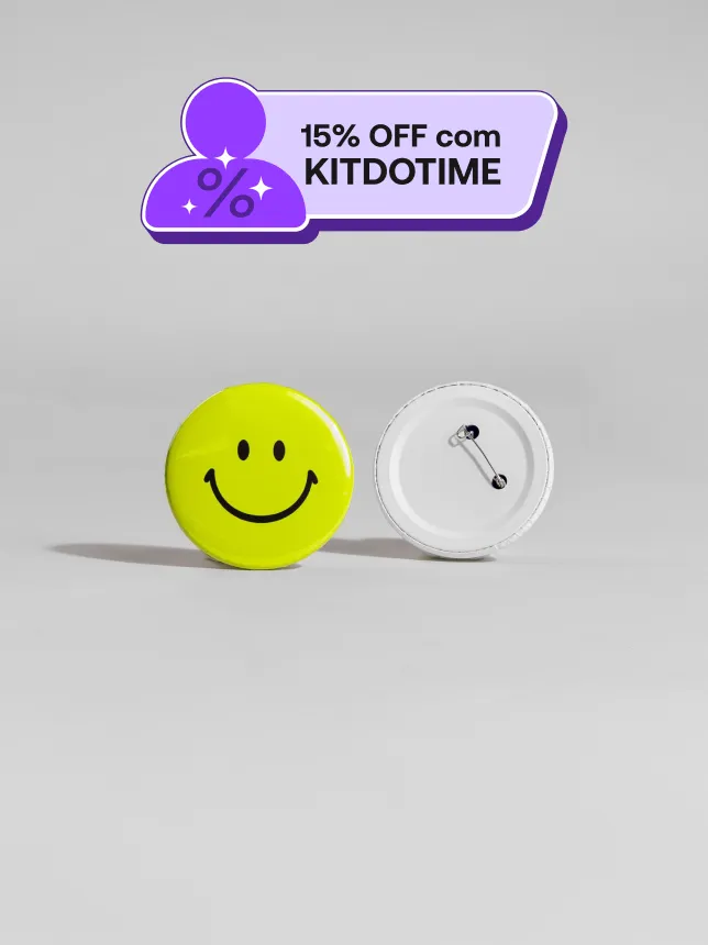Bottons personalizados Printi: ideal para divulgar marcas ou eventos, com alta qualidade e ótimo custo-benefício.