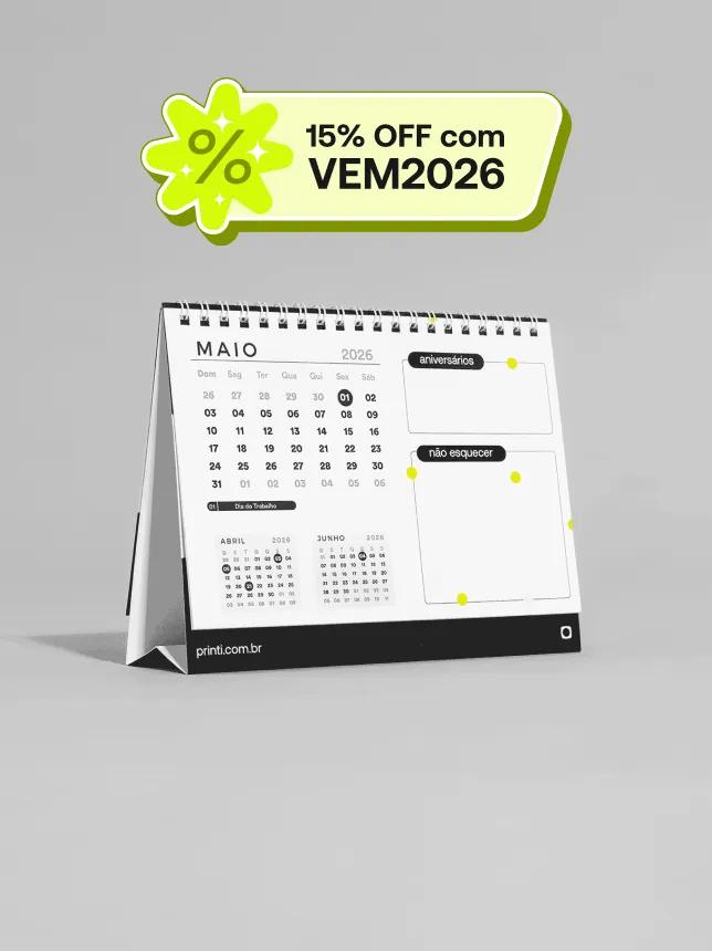 Calendário de Mesa 2026