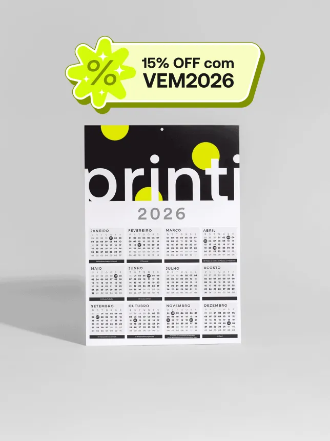Calendário de Parede Básico 2026