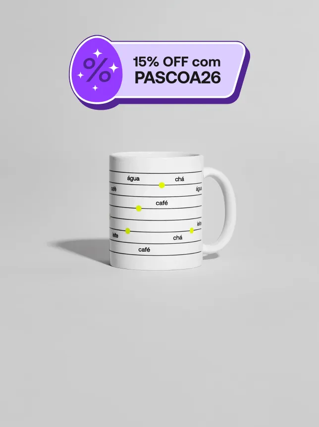 Caneca personalizada durável da Printi com personalização impecável ideal para fidelizar clientes e promover sua marca.