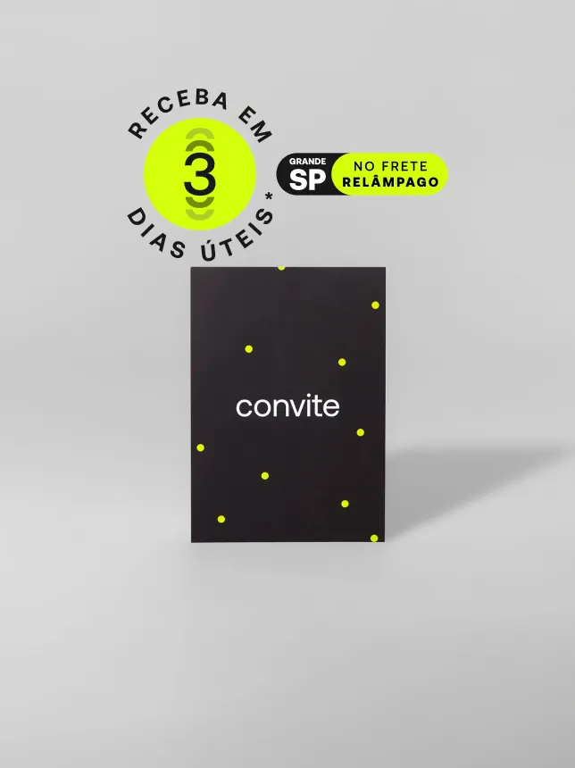 Convites personalizados para eventos profissionais e pessoais, destacando-se pelo design elegante e qualidade superior. *Confira as condições de entrega na descrição do produto.