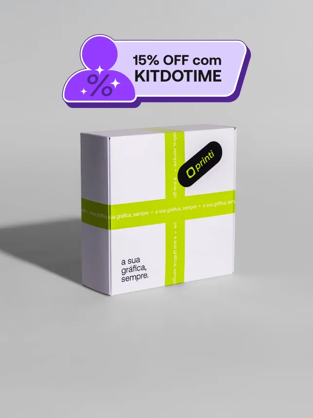 Embalagem basculante versátil para alimentos, cosméticos e brinquedos, disponível em Kraft, Reciclato ou cartão 300g. Personalizável.