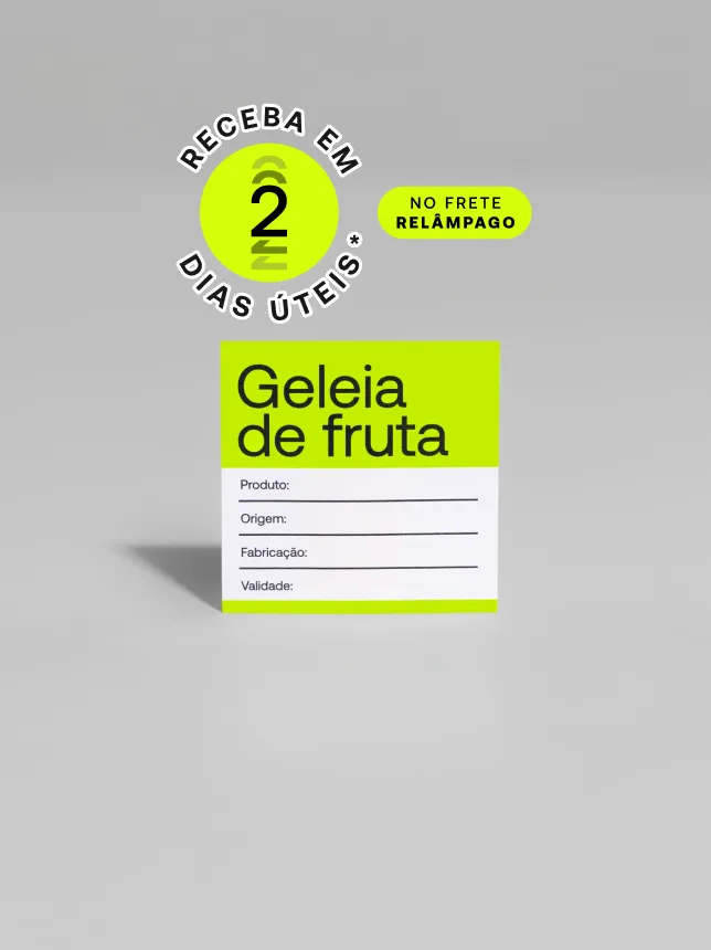 Etiquetas personalizadas duráveis em vários tamanhos e materiais, ideais para identificação e promoção de marca na Printi. *Confira as condições de entrega na descrição abaixo.