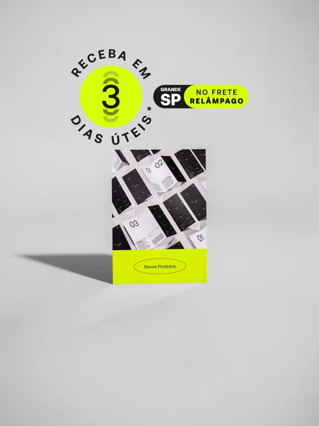 Flyers personalizados Printi: escolha modelo, tamanho, papel e acabamento. O material impresso ideal para campanhas. *Confira as condições de entrega na descrição do produto.