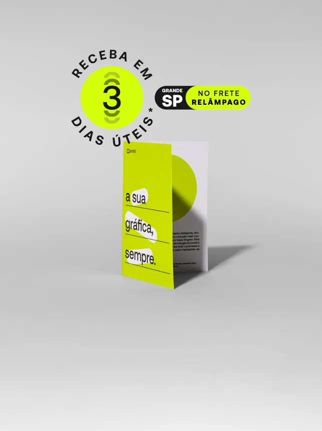 Folders personalizados para promoções e comunicação institucional, com design atrativo e mensagens que destacam sua marca. *Confira as condições de entrega na descrição do produto.