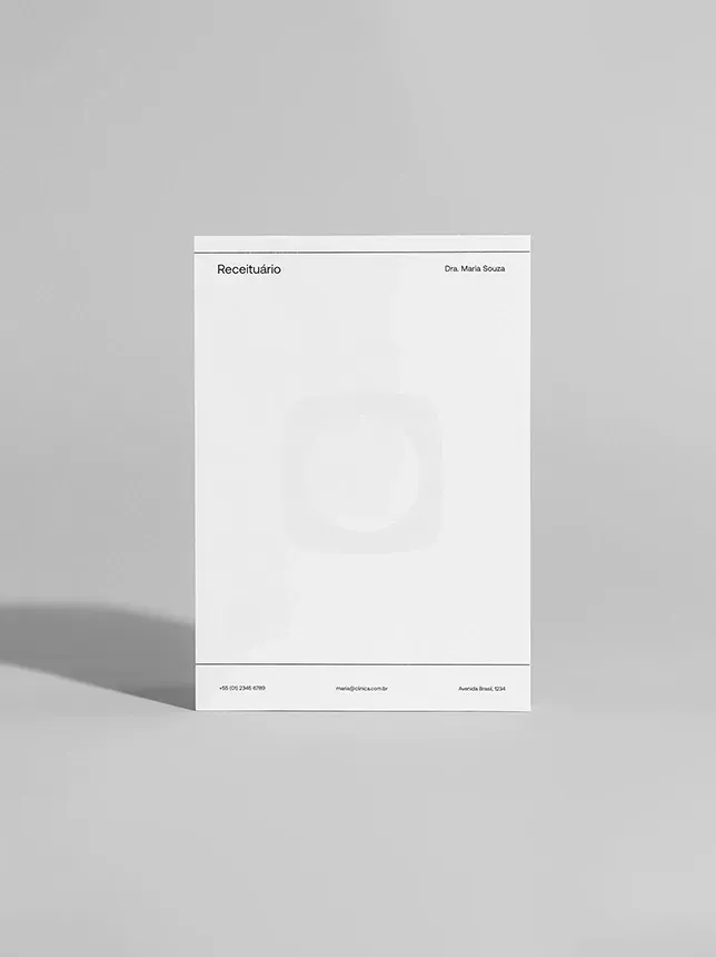 Bloco personalizado Printi em A4, A5 ou customizado, mínimo de 10 unidades, papel Reciclato, Offset ou Pólen Avena.