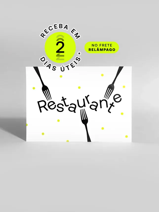 Papel bandeja: protege bandejas e comunica promoções em bares e restaurantes. Disponível em 4 materiais. *Confira as condições de entrega na descrição abaixo.