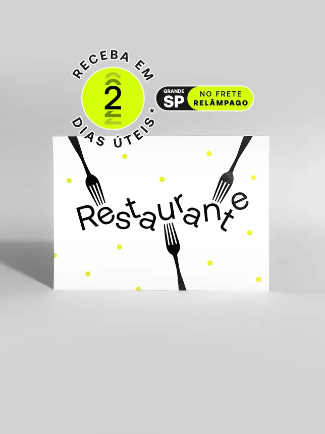 Papel bandeja: protege bandejas e comunica promoções em bares e restaurantes. Disponível em 4 materiais. *Confira as condições de entrega na descrição do produto.