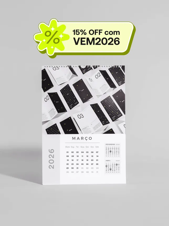 Calendário de Parede Premium 2026 