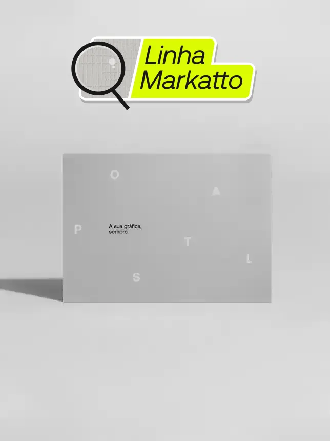 Cartão postal em papel Markatto, perfeito para correspondências especiais e convites informais. Material de alta qualidade com excelente durabilidade.