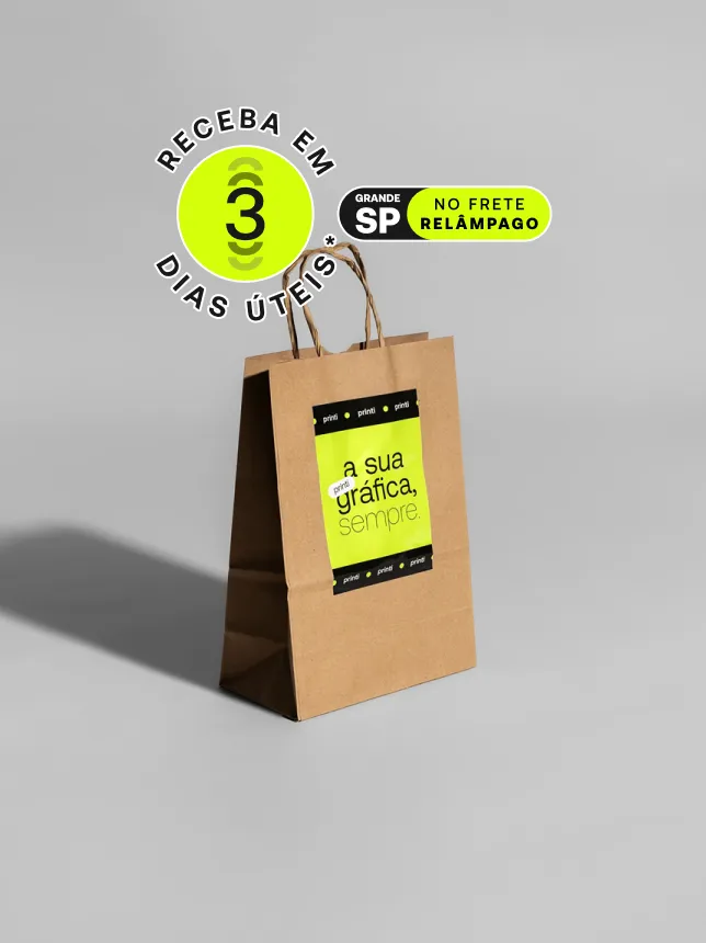Sacola com Adesivo 