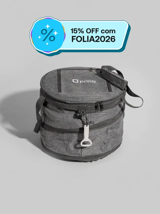 Sacola Térmica Flexível personalizado com sua identidade visual. Ideal para brindes e divulgação.