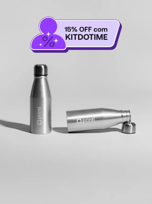 Squeezes personalizáveis para todos os públicos, com design único para destacar sua marca.