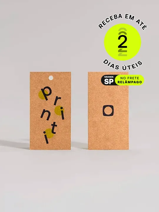 Tag econômica, ótima qualidade para identificação e divulgação promocional. Personalize com sua marca.